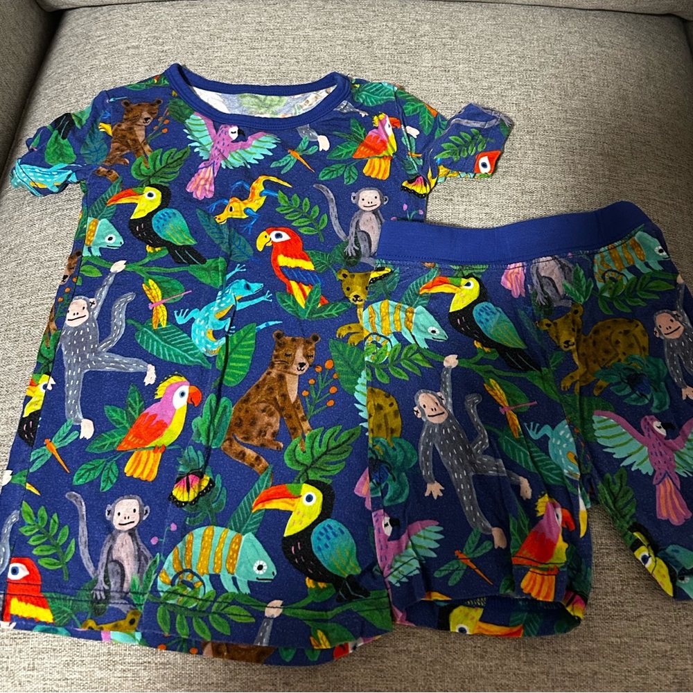 Little Sleepies jungle print 2T EUC